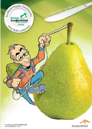 Capa da publicação Alimentação Saudável — Manual do Educador