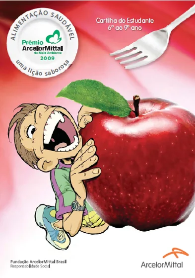 Capa da publicação Alimentação Saudável — Cartilha do Estudante